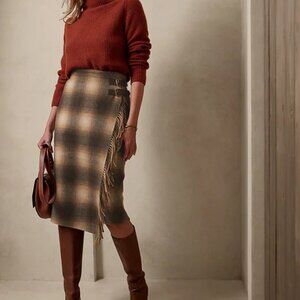 BANANA REPUBLIC STELLA BLANKET SKIRT - SIZE XS